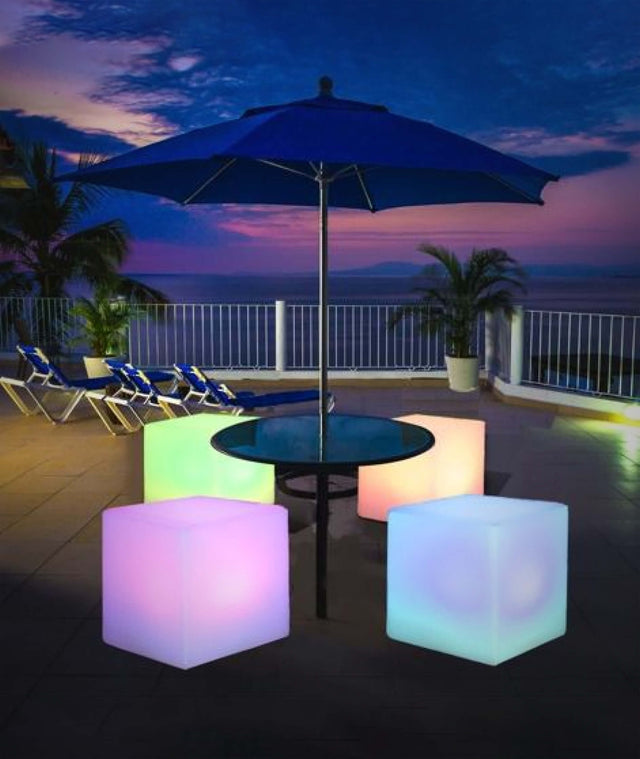 16 Color - LED Light Cube Chair - Wholesale and Rental Event Furniture and Portable Lights